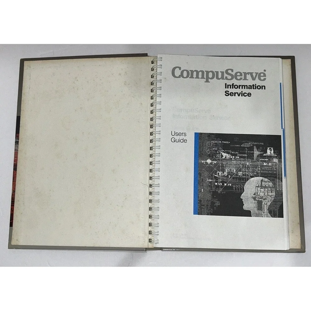 CompuServe Information‎ Service User's Guide Hard Cover 1985 Vintage RARE